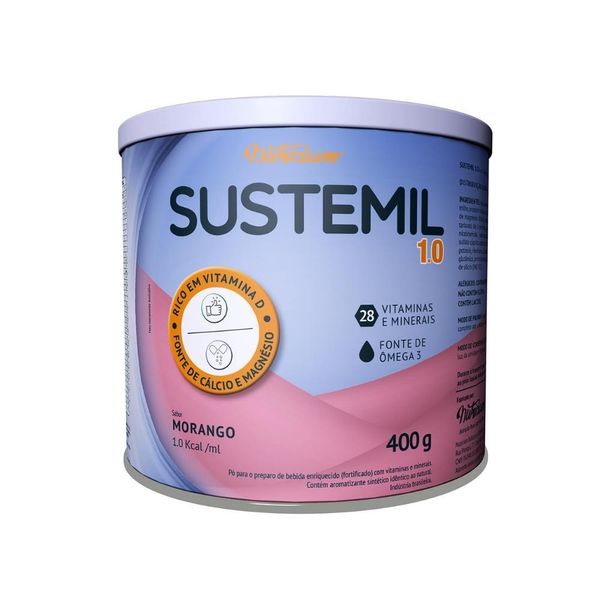 SUSTEMIL 1.0 MORANGO 400G NUTRICIUM