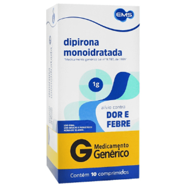 DIPIRONA MONO 1G 10CP EMS