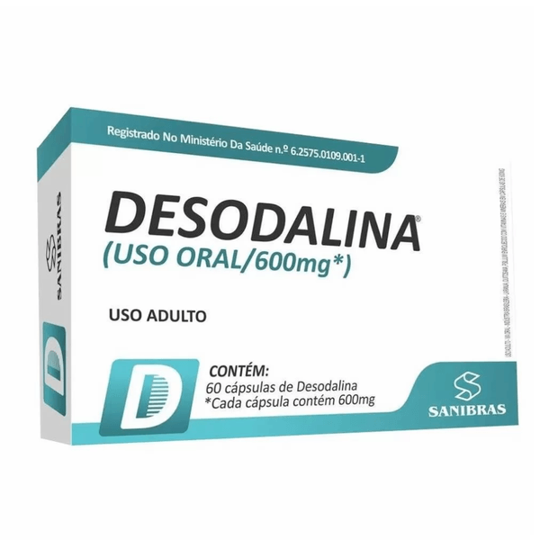 DESODALINA 600MG 60 CAP