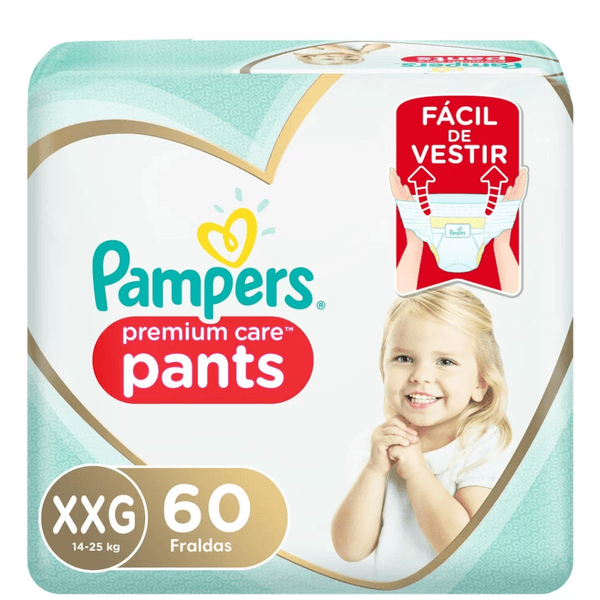 FRALDA PAMPERS PANTS P CARE XXG C/60